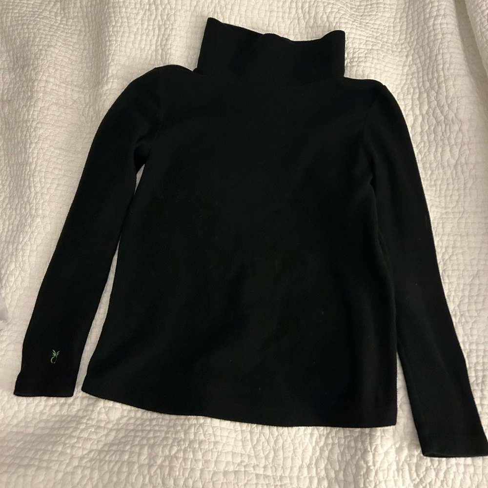 Dudley stephens black green point cowl neck fleece medium